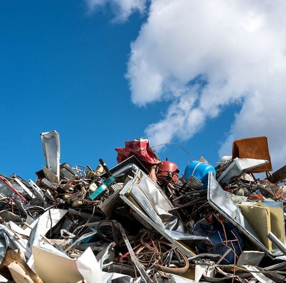 Scrap Metal At Recycling Yard — Adrian’s Destruction Services In Molendinar, QLD
